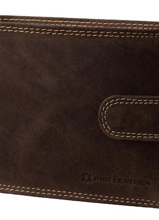 Гаманець чоловічий шкіряний коричневий "dnk leather" dnkn992l-p-chm-brown