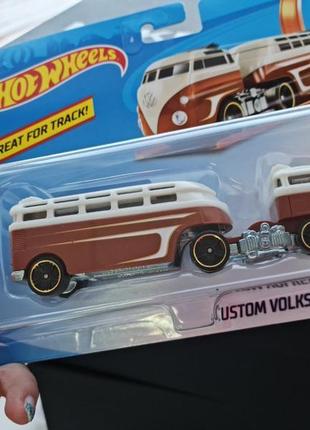 Грузовик трейлер custom volkswagen hauler (hot wheels track trucks)