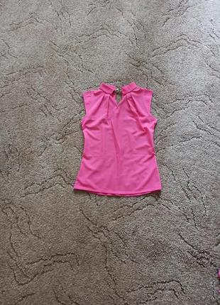 Блуза, блузка розовая. майка летняя1 фото