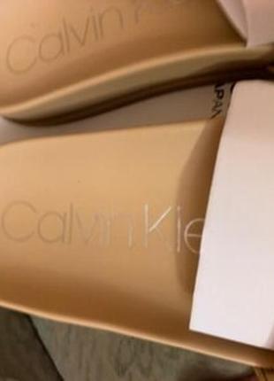 Кожаные шлепки calvin klein6 фото