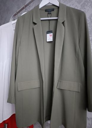 Новый блейзер пиджак оливковый prima65 фото