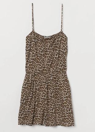 Ромпер шортами леопардовый принт hm l