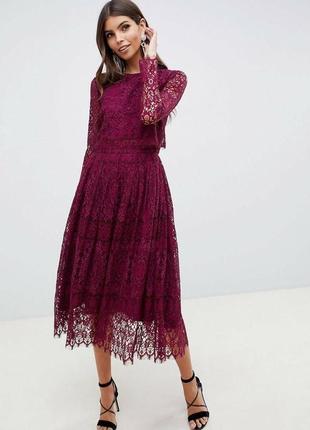 Кружевное платье миди asos3 фото