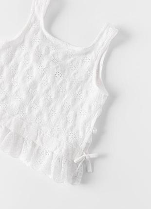 Майка, топ, топік, білий, біла, зара, zara