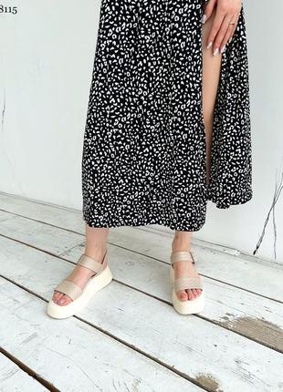 Женские кожаные босоножки