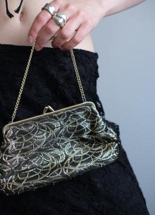 Роскошная винтажная маленькая сумочка клатч