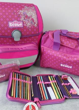 Школьный рюкзак scout с наполнением всего необходимого для школы. оригинал из нижочки1 фото