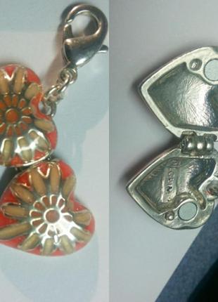 Серце медальйон кулон підвіска ланцюжок pilgrim3 фото