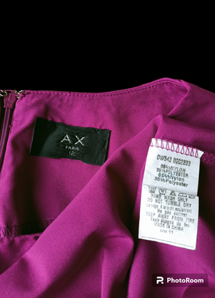 Платье (платье) ax paris, цвет фуксии, короткая, летняя без рукава, асимметричного кроя, размер м 6