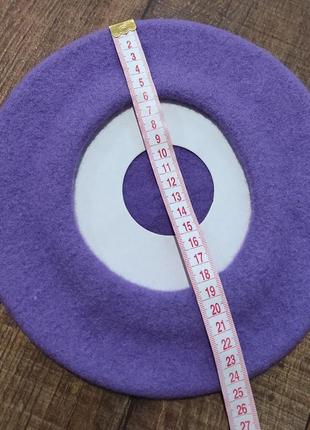 Берет детский фиолетовый лаванда 3-6р 50-52см3 фото