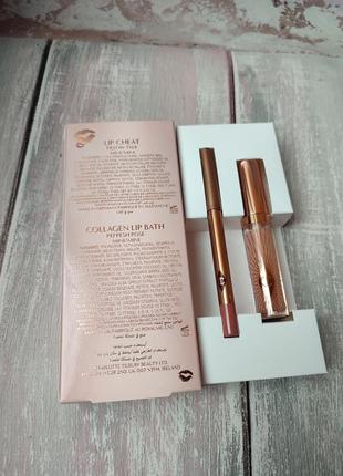 Набір для губ charlotte tilbury glossy fresh pink lip duo5 фото