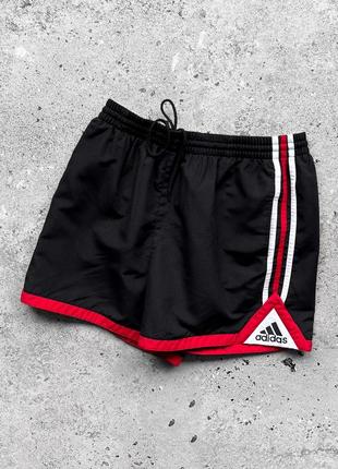 Adidas vintage men’s 90s embroidered logo shorts шорти