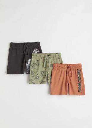 Трикотажные шорты h&m рост от 116 до 140 см цена за 1 шт