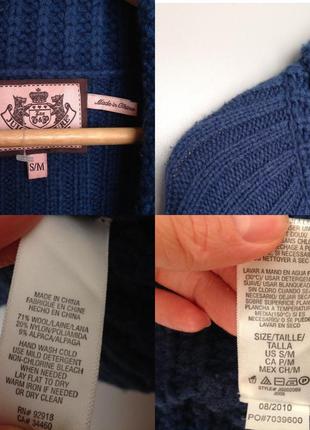 🔥скидка juicy couture вязанный шерсть теплый свитер кардиган с велюровым бантом альпака5 фото