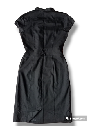 Платье платье h&amp;м, черная с пуговицами и карманами, короткий рукав, размер s3 фото