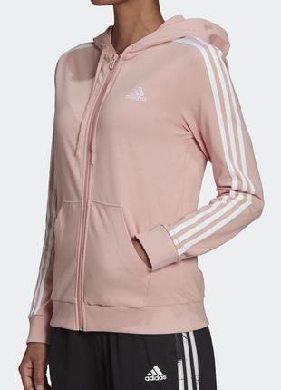 Толстовка женская adidas w 3s sj fz hd розовая hc92512 фото