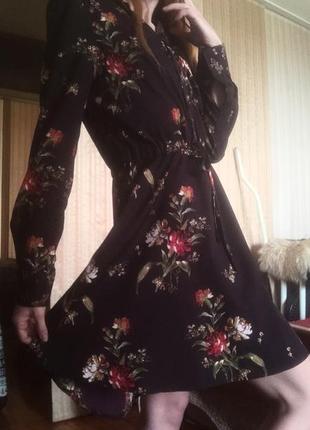 Сукня легка, літня з квітковим принтом5 фото