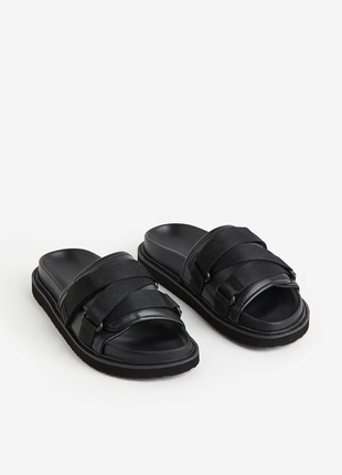 Черные тапочки на липучке h&m