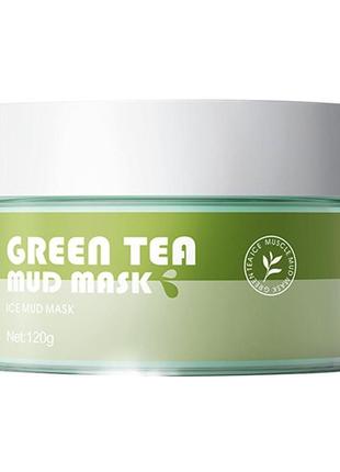 Глиняна маска для обличчя sadoer з олією зеленого чаю, колагенова, антивікова, освіжаюча,120g1 фото