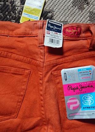 Брендові фірмові англійські жіночі стрейчеві джинси pepe jeans,оригінал, нові з бірками, розмір 8,10анг.6 фото