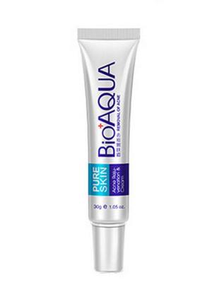 Концентрированный крем анти-акне bioaqua pure skin, от прыщей и воспалений, 30g2 фото