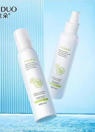 Тонер zhiduo с экстрактом азиатской центелы, спрей, освежающий, для сухой и...