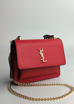 Yves saint laurent sunset mini chain red2 фото