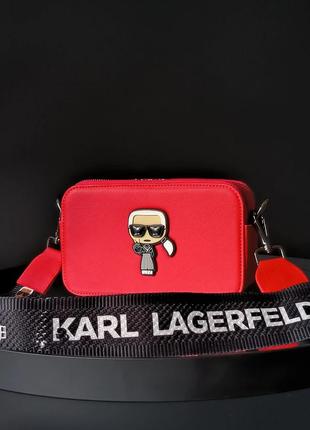 Karl lagerfeld snapshot red