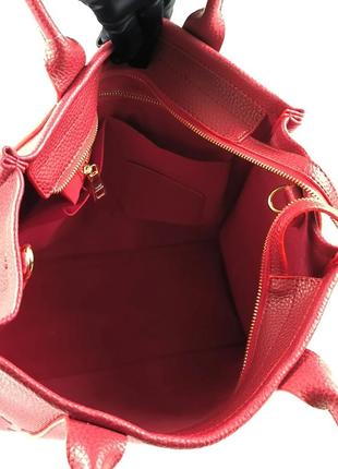 Marc jacobs medium tote bag red3 фото