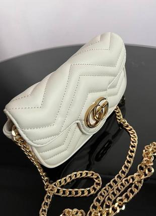 Gucci marmont mini (white) 16x10x6