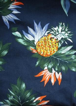 Рубашка  гавайская george casual cotton темная гавайка (l-xl)5 фото