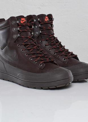 Ботинки nike tychee mid нат. кожа brown