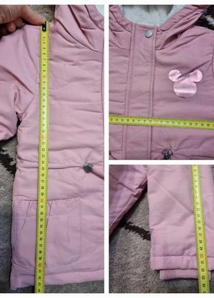 Reserved куртка minnie mouse 92 см (1,5 - 2 рочки)6 фото