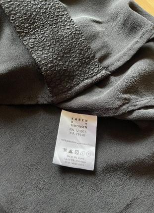 Шелковая блуза  100% шелк бренд karen by simonsen.7 фото