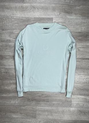 Fred perry кофта l размер бирюзовая с принтом оригинал