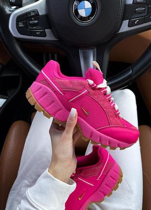 Женские кроссовки nike humara lx jacquemus pink 36-37-38-39-40