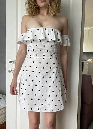 Женское платье в горошок asos1 фото