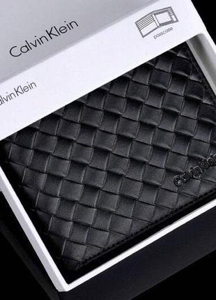 Чоловічий шкіряний гаманець calvin klein бумажник