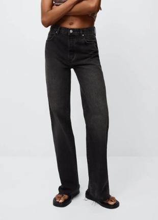 🔥🔥🔥 mango -60% палаццо черные джинсы серые, 34р, 40р4 фото