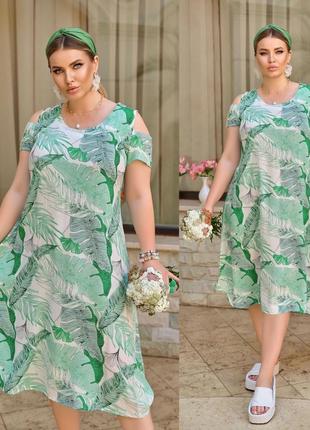 Платье. размер: 52,54,56,58. цвета: черный, белый, зеленый.