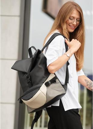 Жіночий рюкзак портфель з відділом для ноутбука4 фото