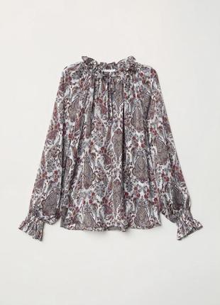 Блуза h&m пейсли