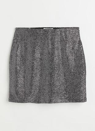 Юбка			h&amp;m	серебристый	xxl