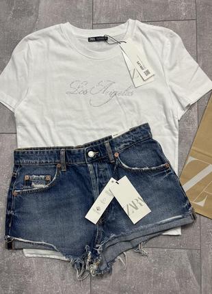 Джинсовые шорты zara