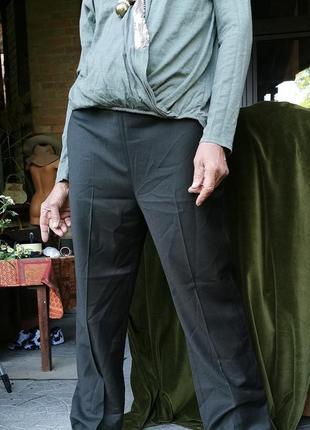 Нові вовняні штани-штани висока посадка прямі стрейч офісні базові зі стрілкою country casuals3 фото