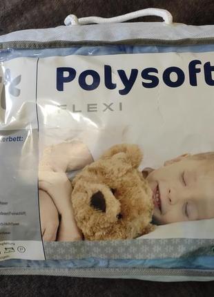 Мягкая и теплая простынь наматрасник детский polysoft flexi 70*140