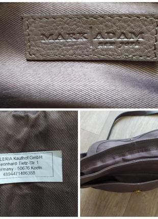 Mark adam new york германия кожаная сумка сумочка через плечо8 фото