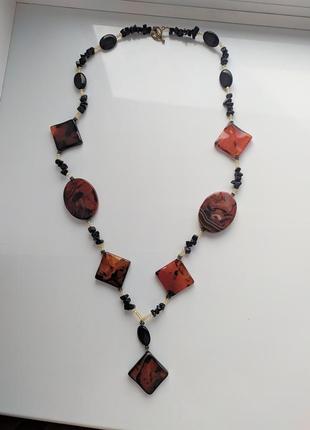 Ожерелье с натуральными камнями2 фото