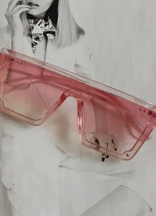 Солнцезащитные квадратные очки розовый (14604)