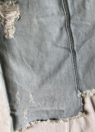 Джинсовая юбка с асимметричным низом от forever 216 фото